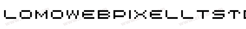 LomoWebPixelLTStd 4字体转换